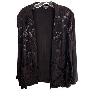 Topshop 4 Women's Blazer Black Suit Coat Misses Size Small S Jacket